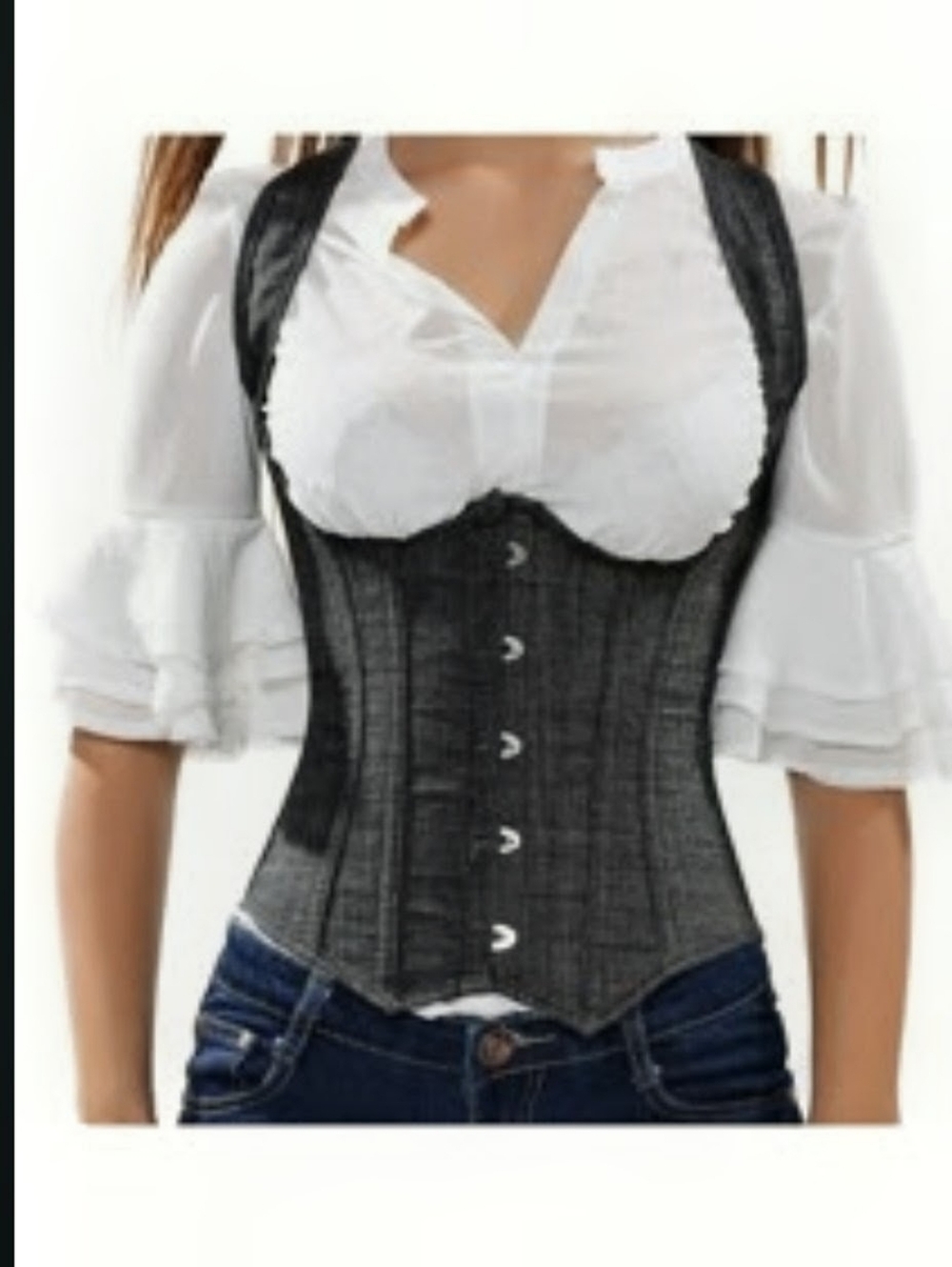 Grey Underbust Corset